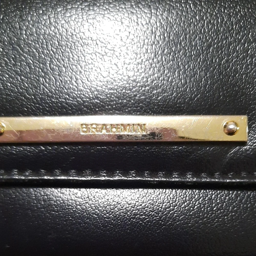 Brahmin Black Leather Wallet - Picture 2 of 10
